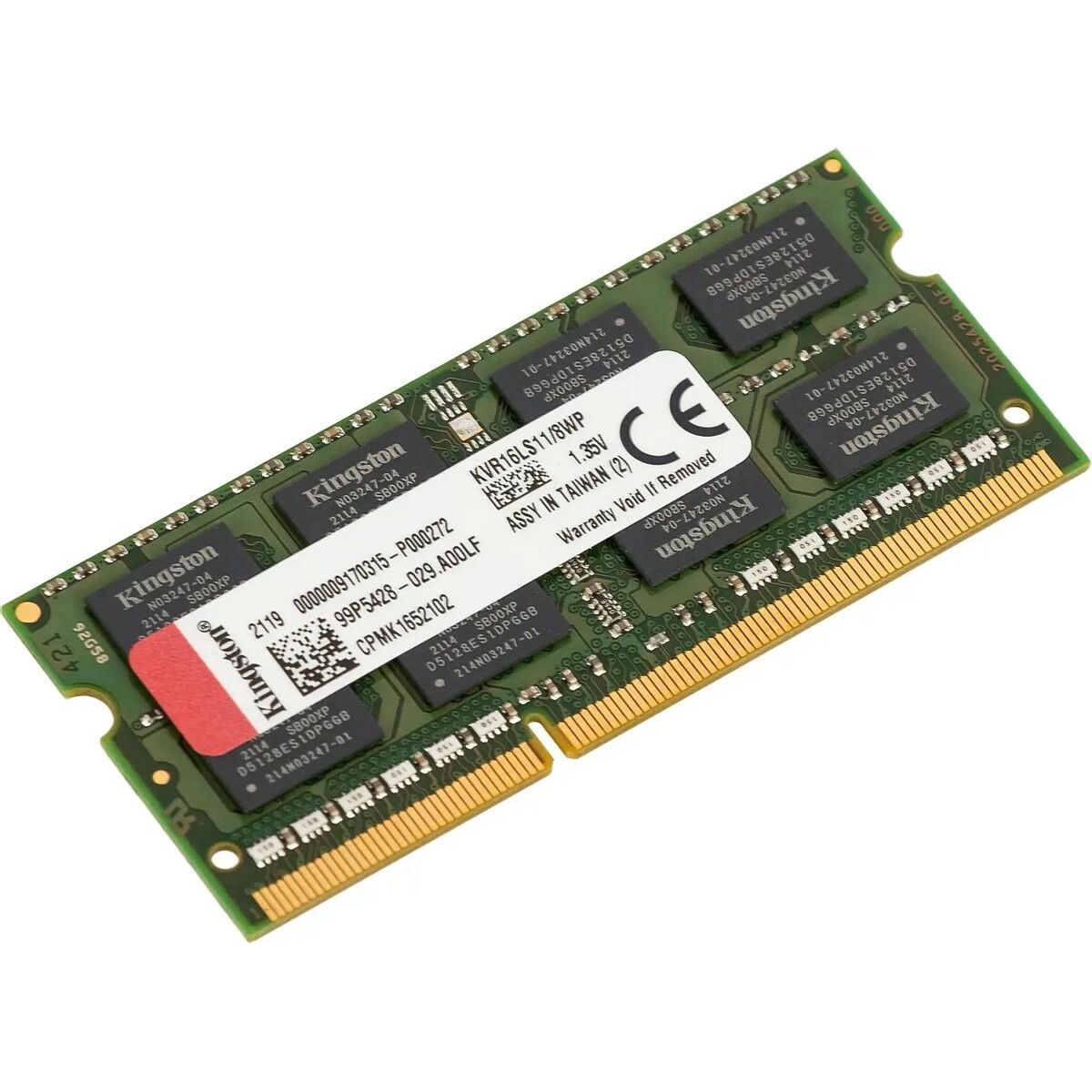 Память DDR3L 8Gb 1600Mhz Kingston KVR16LS11/8WP