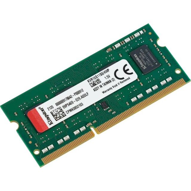 Память DDR3 4Gb 1600Mhz Kingston KVR16S11S8/4WP