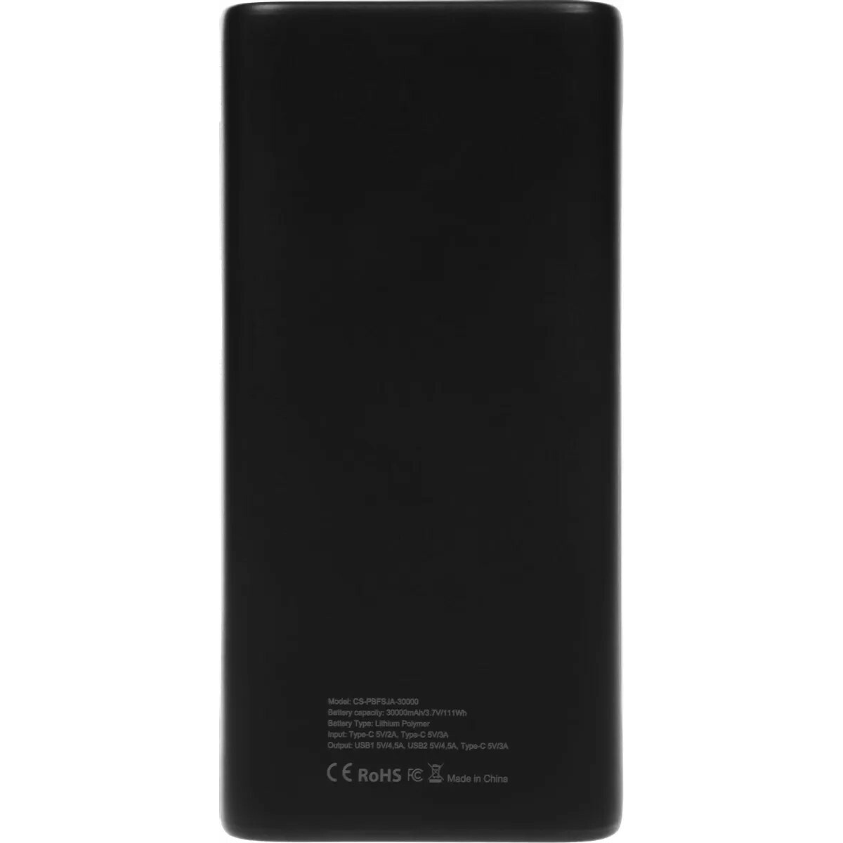 Внешний аккумулятор Cactus CS-PBFSJA-30000 30000mAh, черный