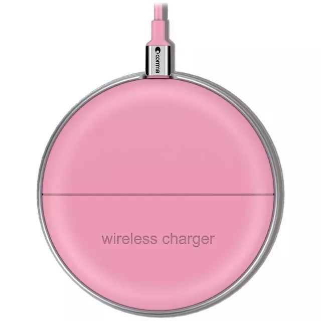 Беспроводная зарядка Comma Kinyo Ultra Thin Wireless Charger 10Вт (Цвет: Pink)