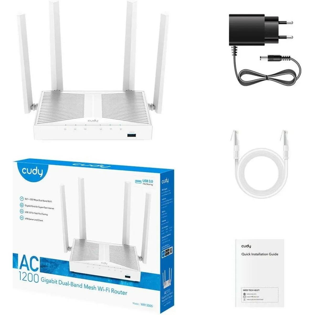 Wi-Fi роутер Cudy WR1300S 