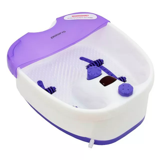 Гидромассажная ванночка для ног Polaris PMB1006 (Цвет: White/Purple)
