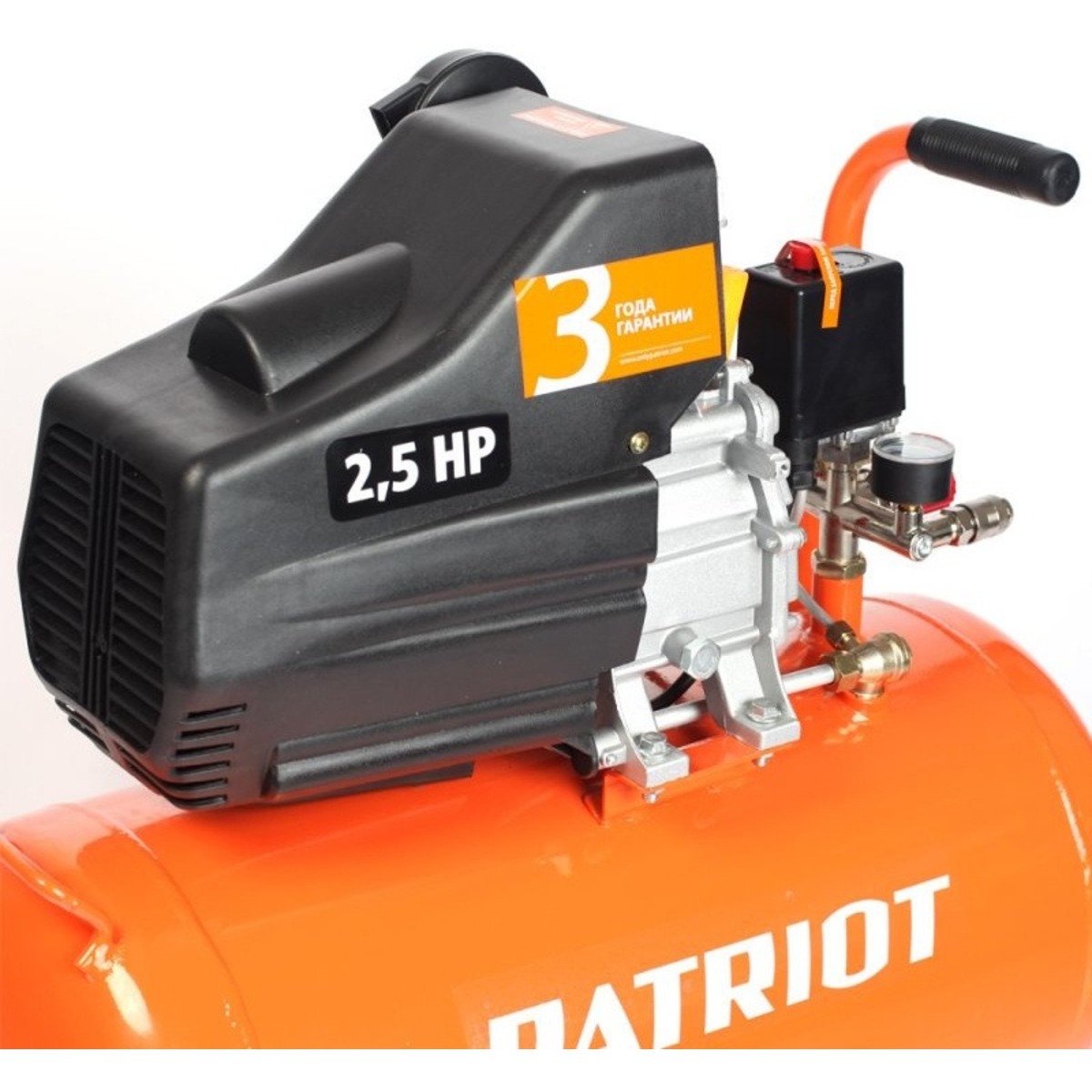 Компрессор поршневой Patriot EURO 50-260K (Цвет: Orange/Black)