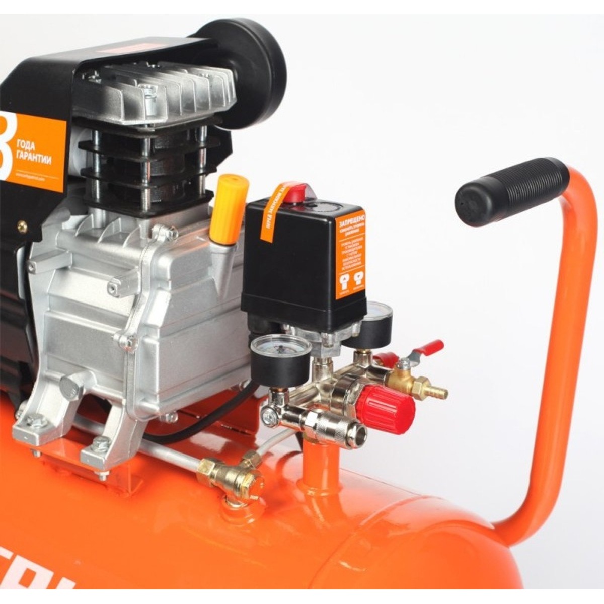 Компрессор поршневой Patriot EURO 50-260K (Цвет: Orange/Black)