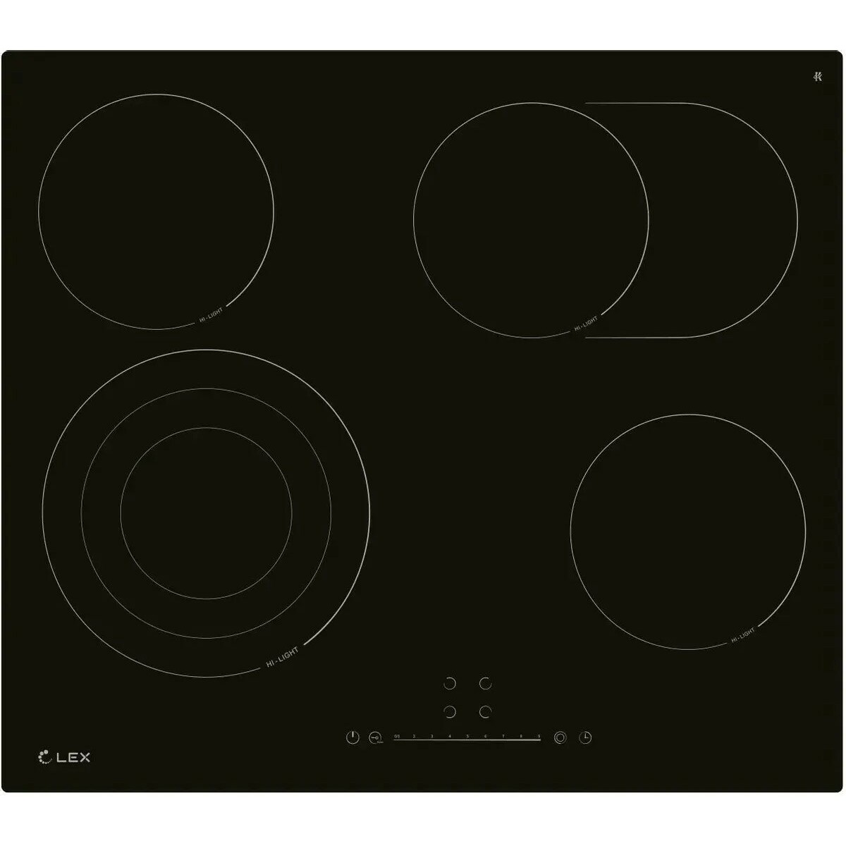 Варочная панель Lex EVH 642D BL, черный