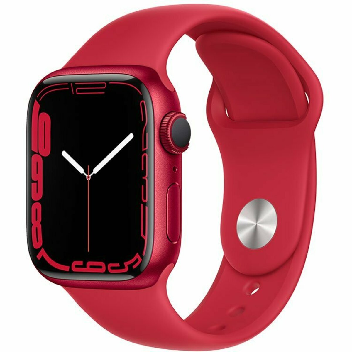 Умные часы Apple Watch Series 7 41mm Aluminum Case with Sport Band (Цвет: Red)