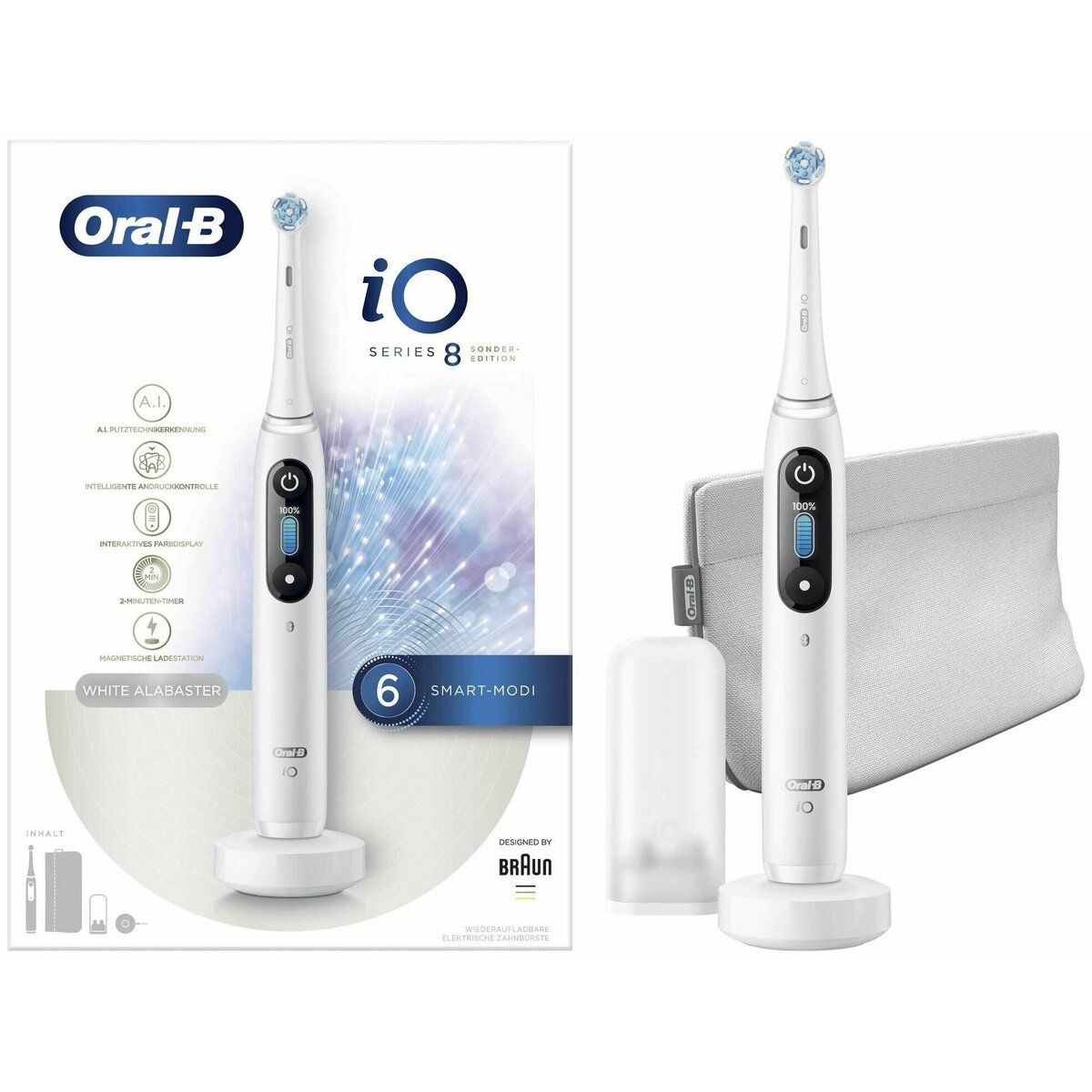 Электрическая зубная щетка Oral-B IO8 SONDER-EDITION (Цвет: White)