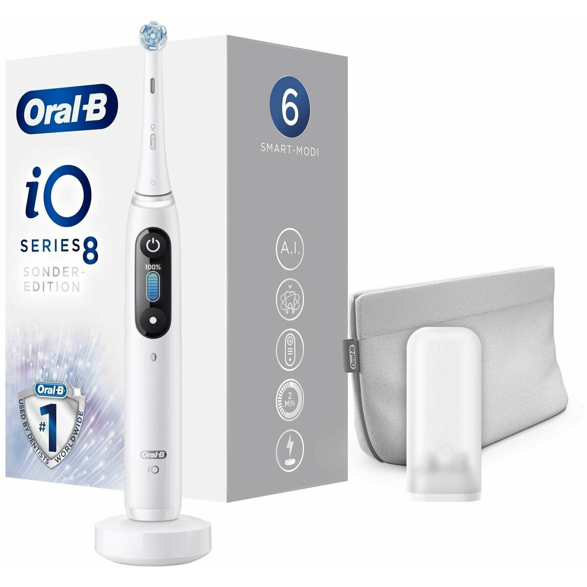 Электрическая зубная щетка Oral-B IO8 SONDER-EDITION (Цвет: White)