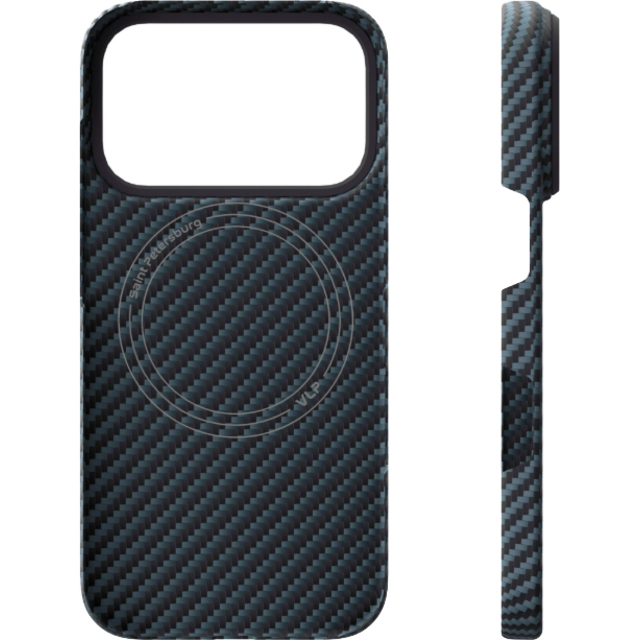 Чехол-накладка VLP Kevlar Case with MagSafe для смартфона Apple iPhone 17 Pro, синий