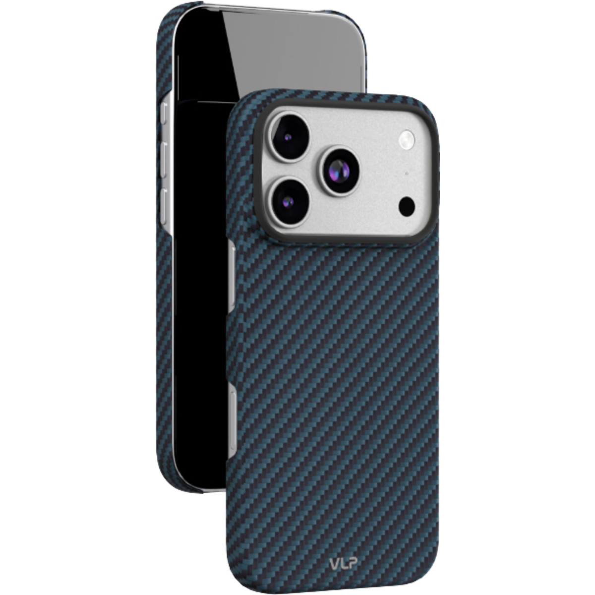 Чехол-накладка VLP Kevlar Case with MagSafe для смартфона Apple iPhone 17 Pro, синий