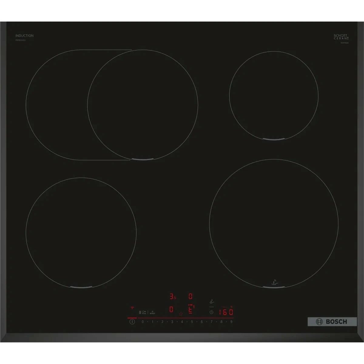 Варочная панель Bosch PIF651HC1E, черный