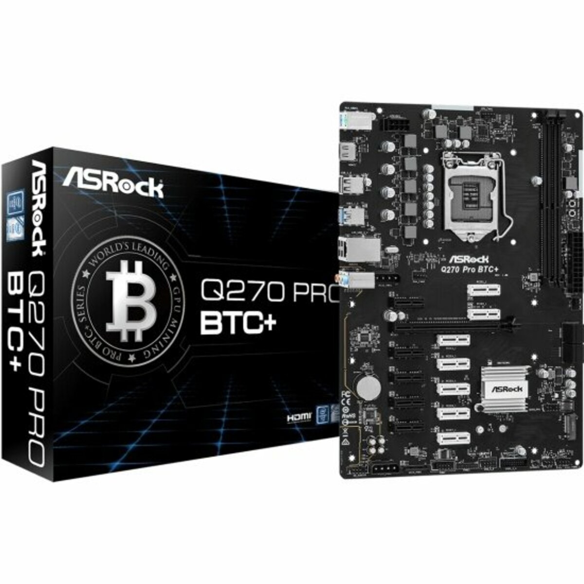 Материнская плата Asrock Q270 Pro BTC+