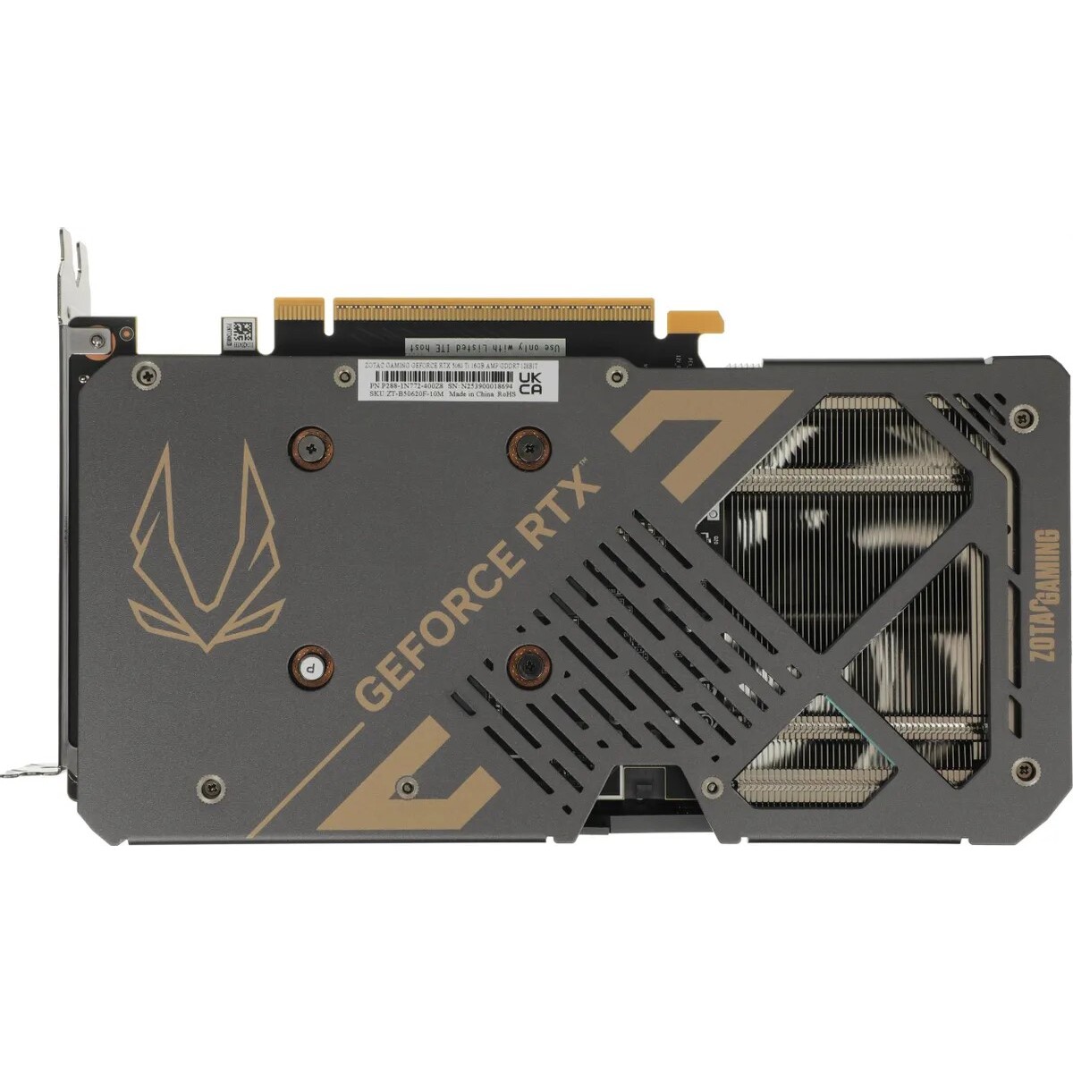 Видеокарта Zotac GeForce RTX 5060TI AMP 16Gb (ZT-B50620F-10M)