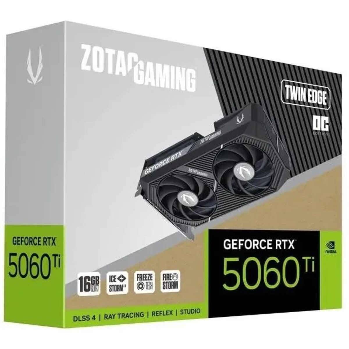 Видеокарта Zotac GeForce RTX 5060TI TWIN EDGE OC 16Gb (ZT-B50620H-10M)