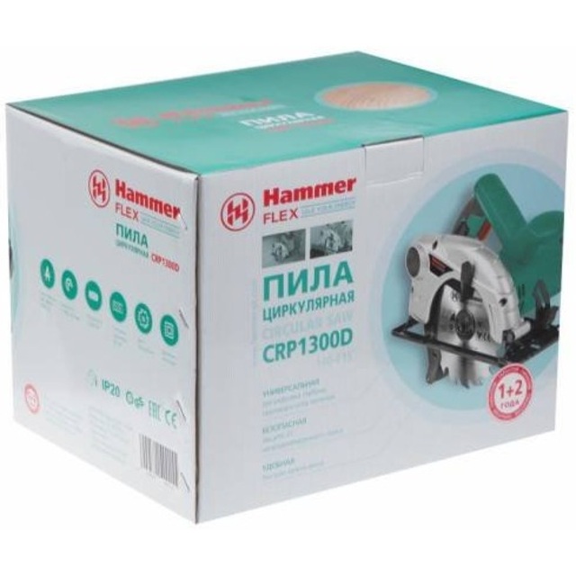 Циркулярная пила Hammer Flex CRP1300D (Цвет: Green)