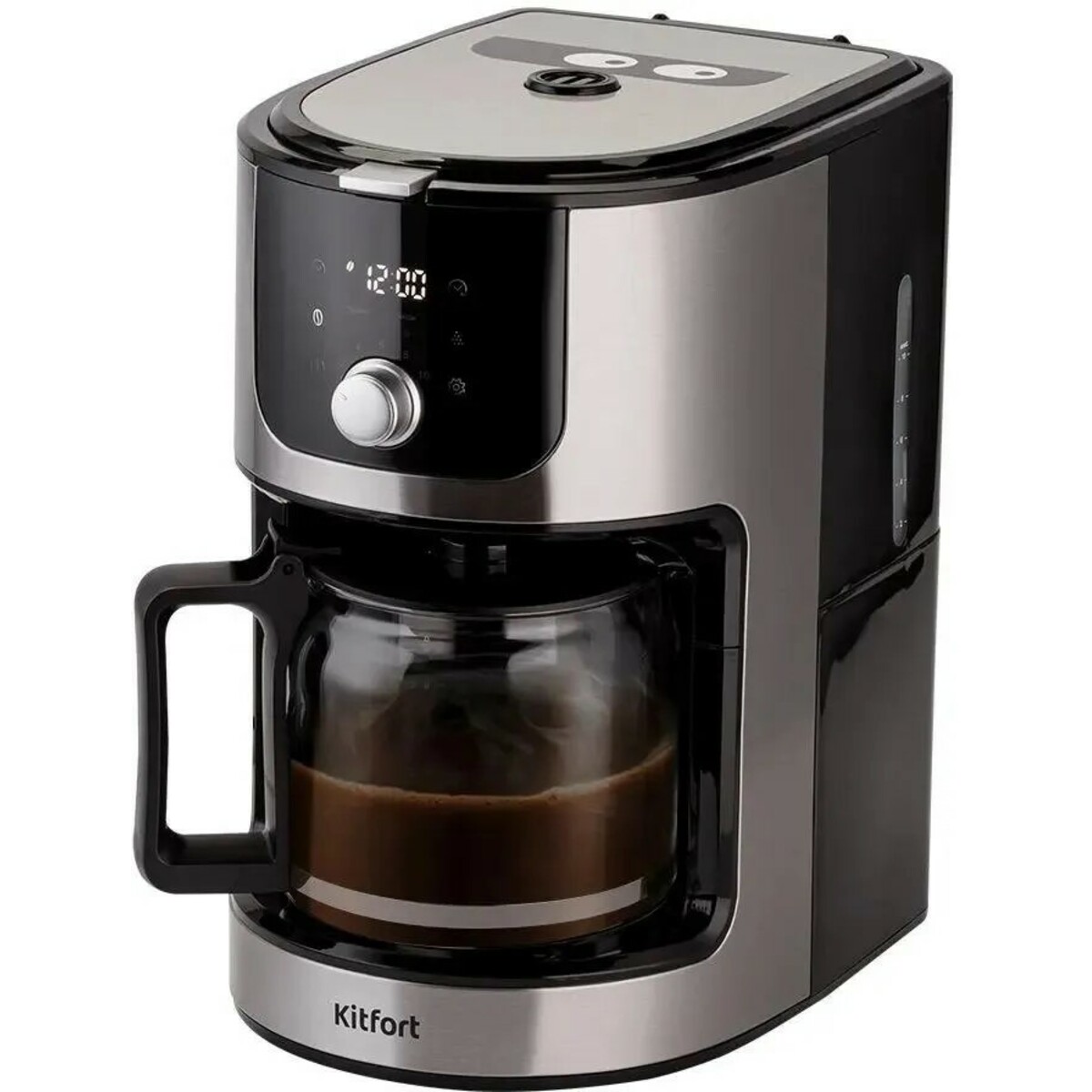 Кофемашина Kitfort КТ-782 (Цвет: Inox / Black)