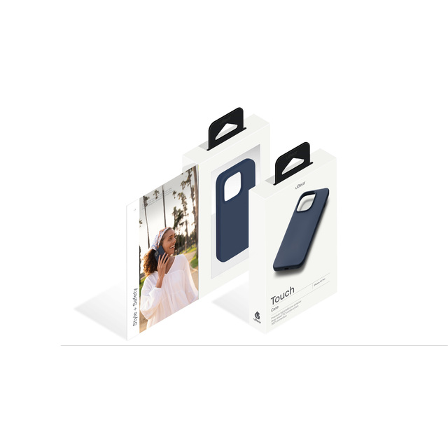 Чехол-накладка uBear Touch Case для смартфона Apple iPhone 14 Pro (Цвет: Dark Blue)