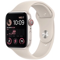 Умные часы Apple Watch SE (2022) 40mm Aluminum Case with Sport Band S/M (Цвет: Starlight)