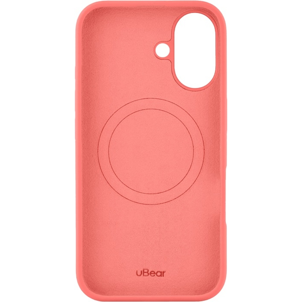 Чехол-накладка uBear Touch Mag Case для смартфона Apple iPhone 16 (Цвет: Coral)