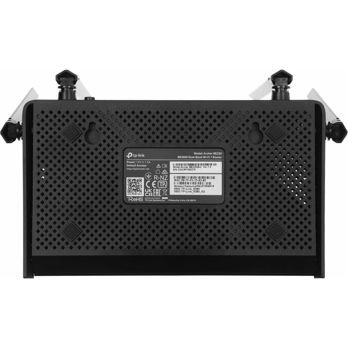 Wi-Fi роутер TP-Link Archer BE220 