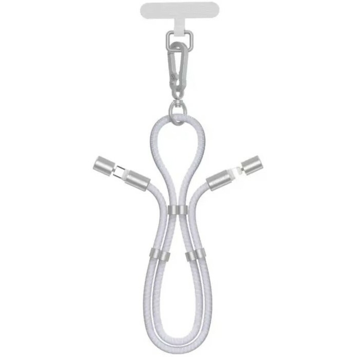 Кабель Devia Woven Fast Cable Adjustable Lanyard Type-C to Lightning 1.6m (Цвет: Purple)