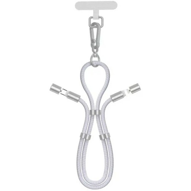 Кабель Devia Woven Fast Cable Adjustable Lanyard Type-C to Lightning 1.6m (Цвет: Purple)