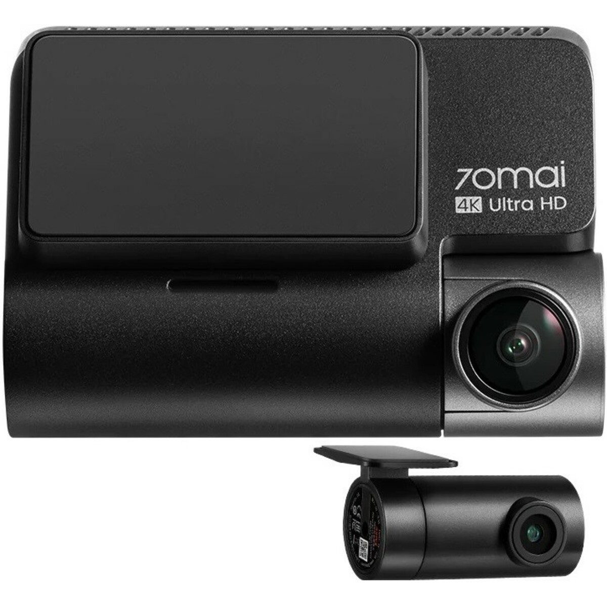 Видеорегистратор 70Mai Dash Cam 4K A810 + Rear Cam Set HDR, черный 