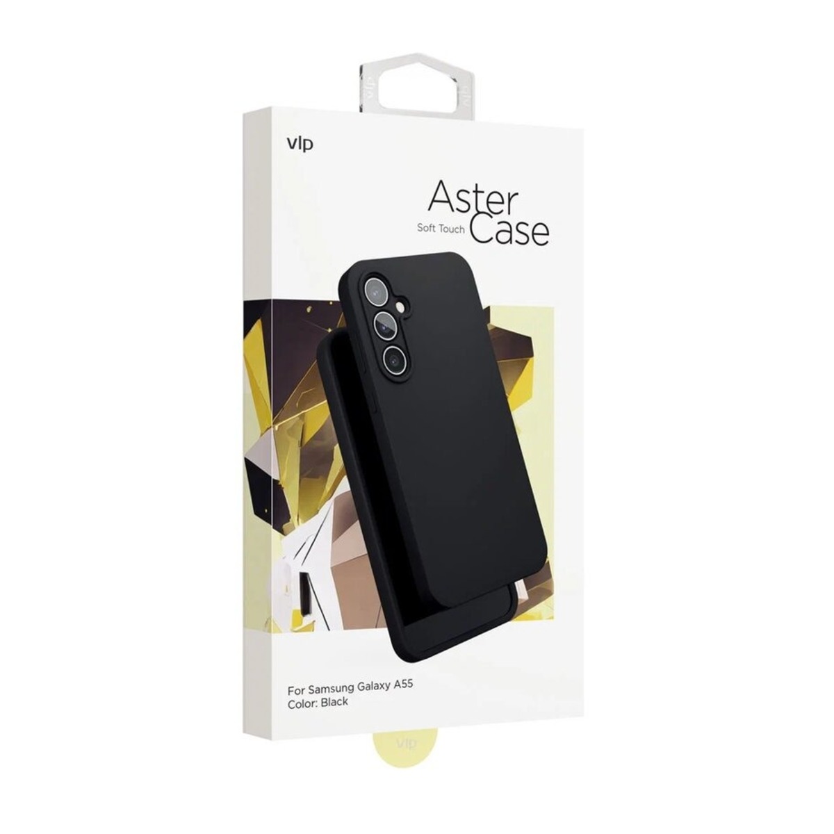 Чехол-накладка VLP Aster Сase для смартфона Samsung Galaxy A55 (Цвет: Black)