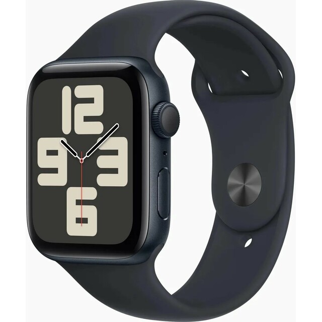 Умные часы Apple Watch SE (2023) 44mm Aluminum Case with Sport Band S/M (Цвет: Midnight)