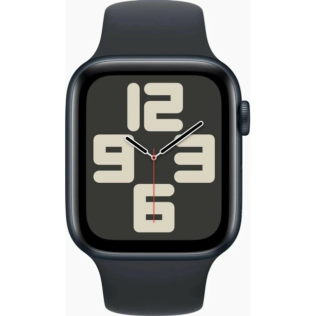 Умные часы Apple Watch SE (2023) 44mm Aluminum Case with Sport Band S / M (Цвет: Midnight)