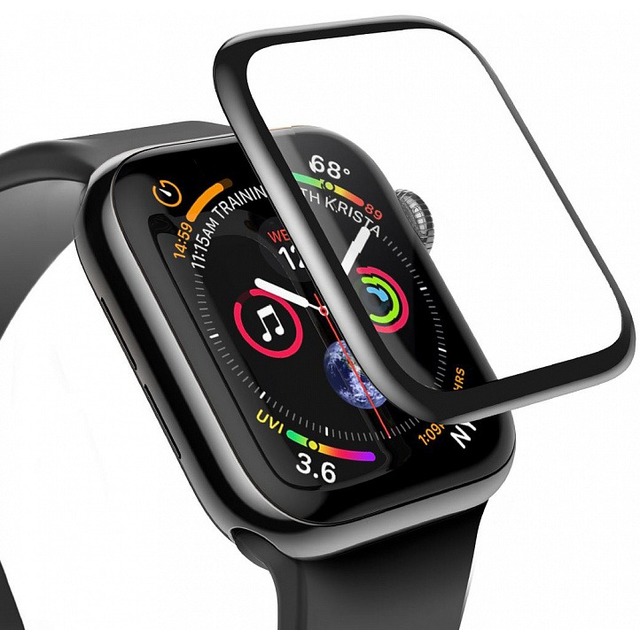 Защитная стеклопленка для Apple Watch 40mm (Цвет: Black)