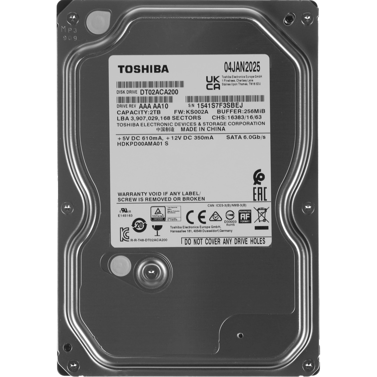 Жесткий диск Toshiba SATA-III 2TB DT02ACA200