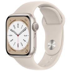 Умные часы Apple Watch Series 8 41mm Aluminum Case with Sport Band (Цвет: Starlight)