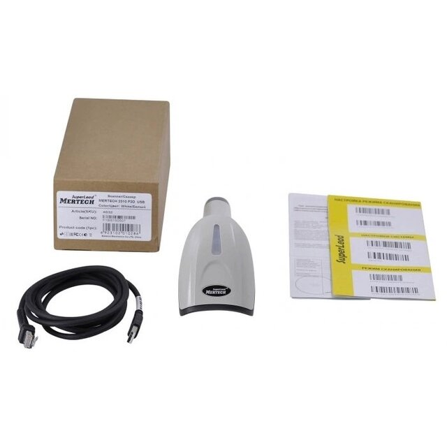 Сканер штрих-кода Mertech 2310 HR Superlead, белый