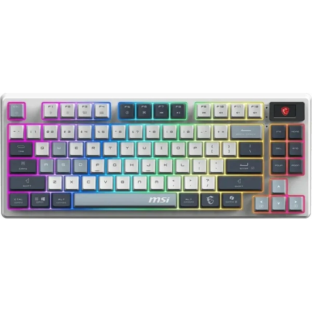 Клавиатура MSI FORGE GK600 механическая (Цвет: White / Blue)