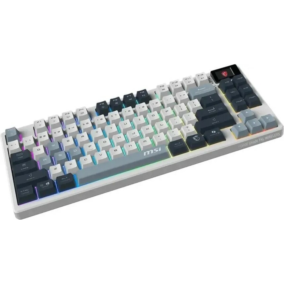 Клавиатура MSI FORGE GK600 механическая (Цвет: White / Blue)