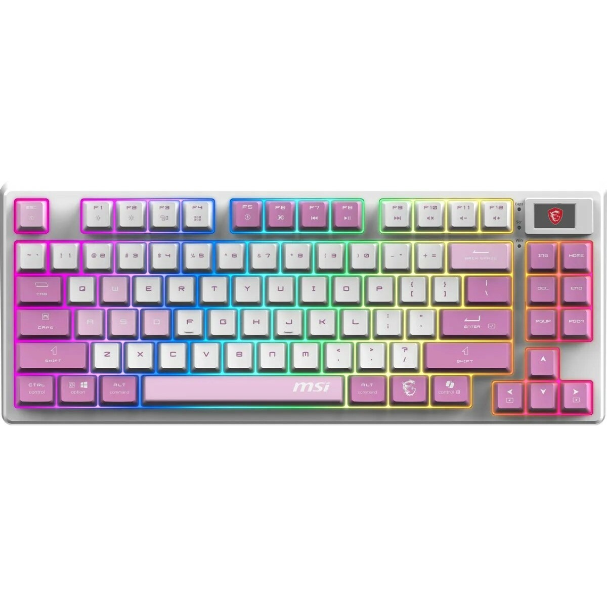 Клавиатура MSI FORGE GK600 механическая (Цвет: White / Purple)