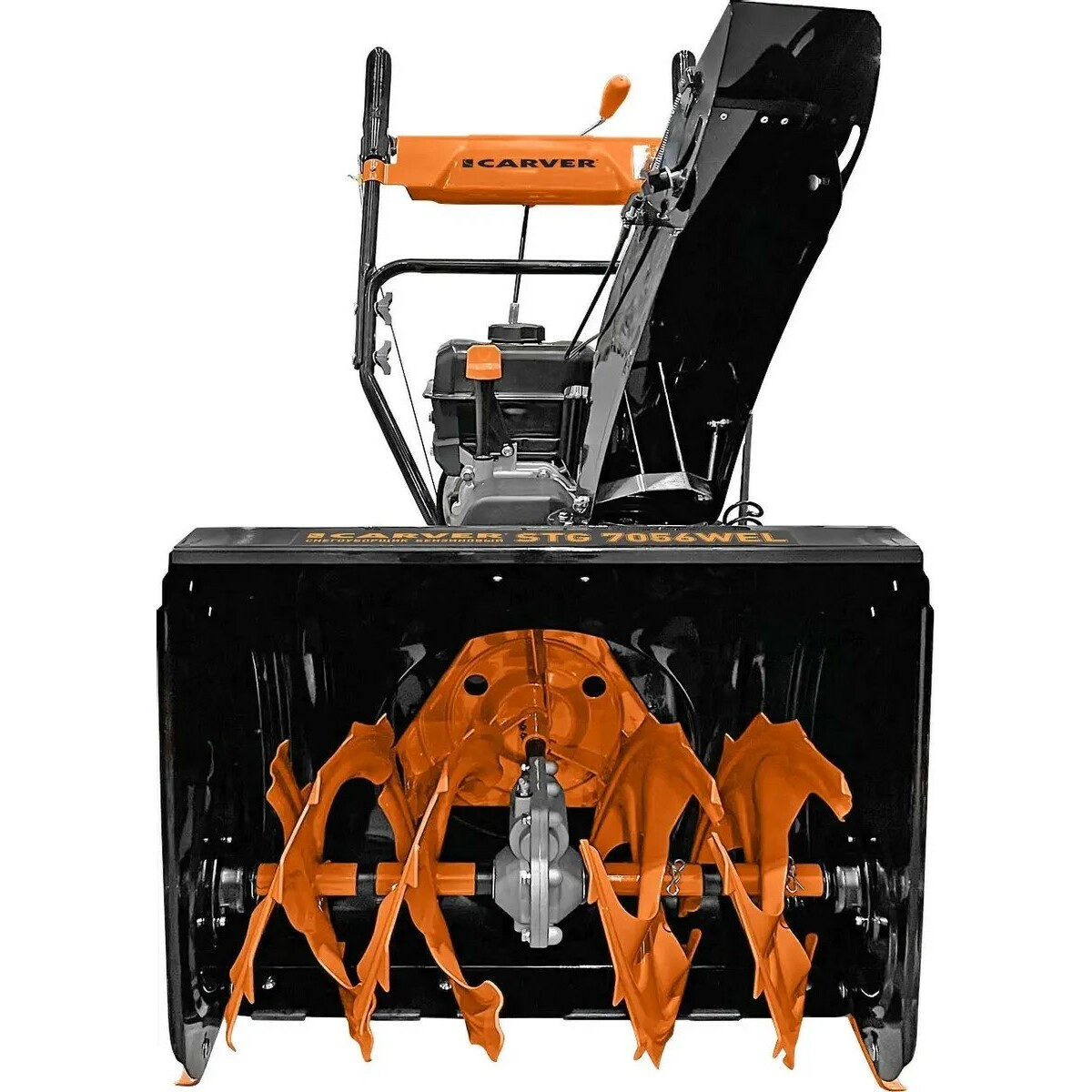 Снегоуборщик бензиновый Carver STG 7056W (Цвет: Orange / Black)  Снегоуборщик бензиновый Carver STG 7056W (Цвет: Orange / Black)
