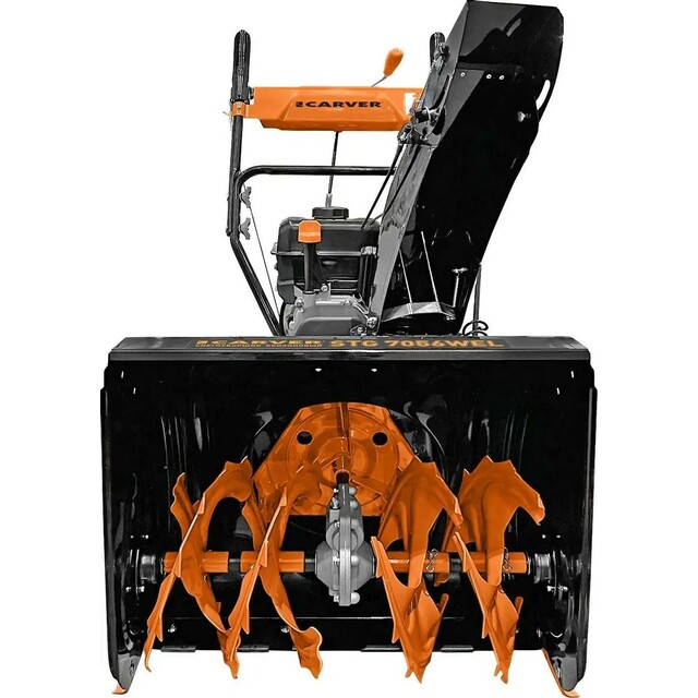 Снегоуборщик бензиновый Carver STG 7056W (Цвет: Orange / Black)  Снегоуборщик бензиновый Carver STG 7056W (Цвет: Orange / Black)