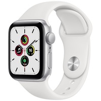 Умные часы Apple Watch SE GPS 40mm Aluminum Case with Sport Band (Цвет: Silver/White)