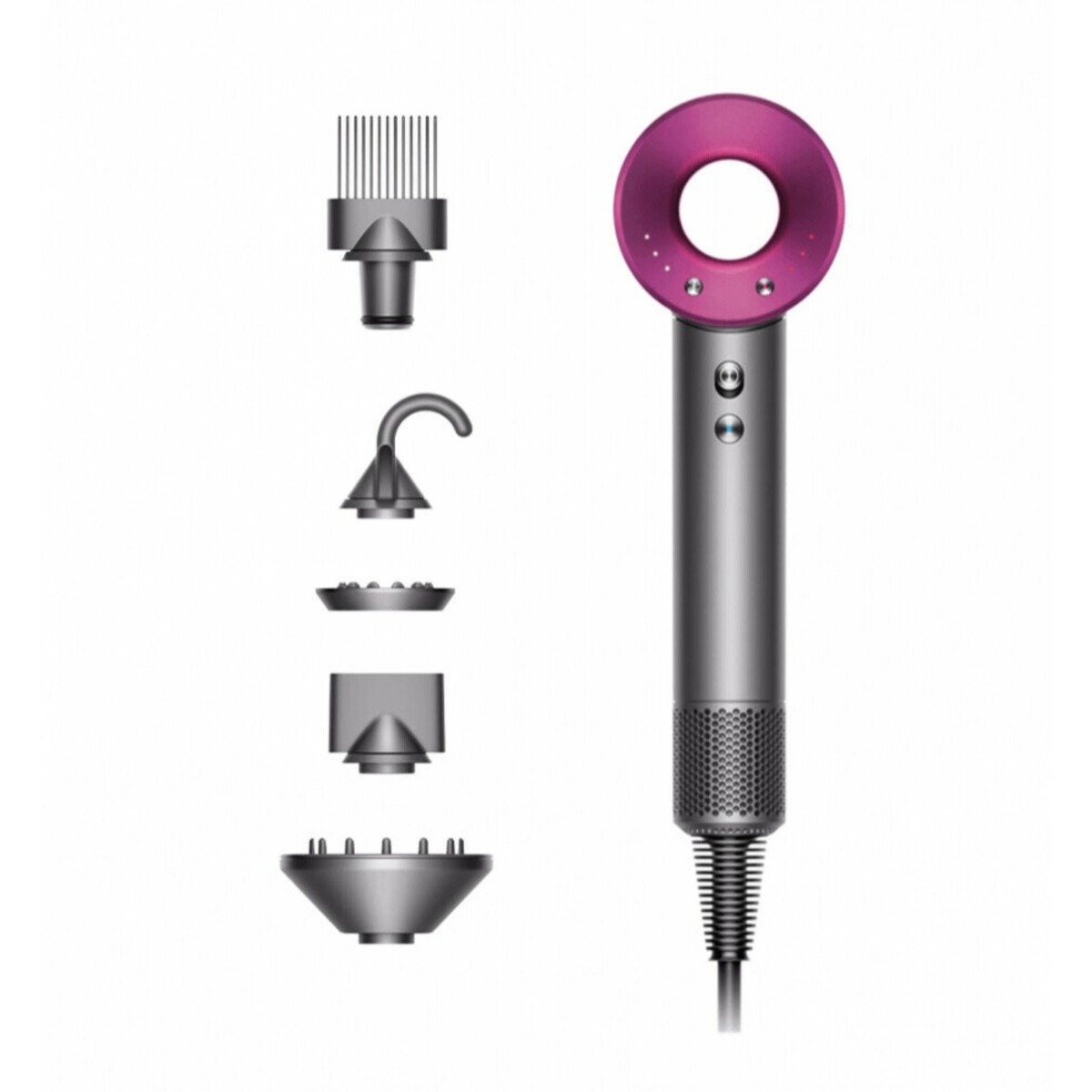 Фен Dyson HD07 (Цвет: Iron / Fuchsia)