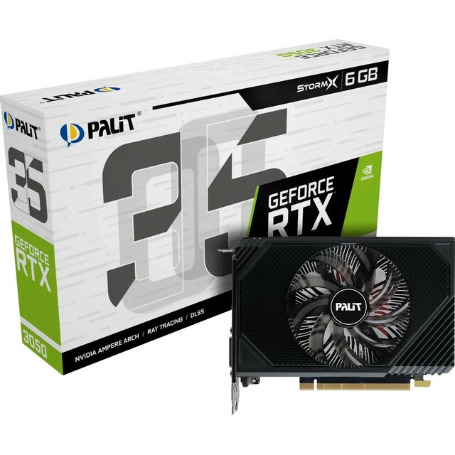 Видеокарта Palit GeForce RTX 3050 StormX 6G (NE63050018JE-1072F)