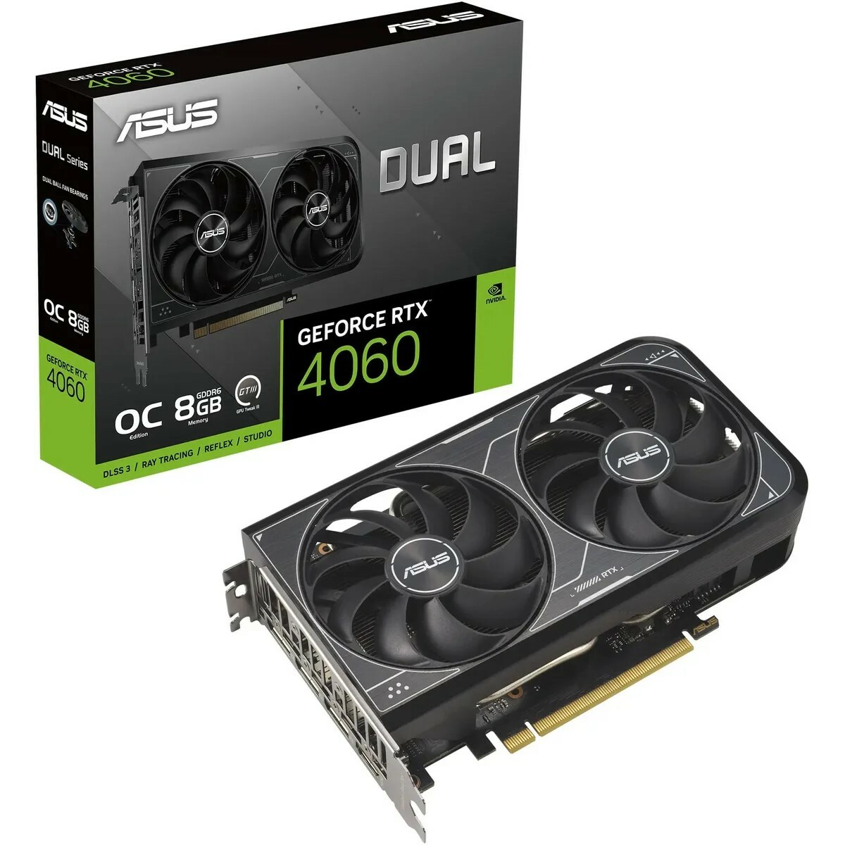 Видеокарта ASUS GeForce RTX 4060 Dual V2 OC 8Gb (DUAL-RTX4060-O8G-V2)