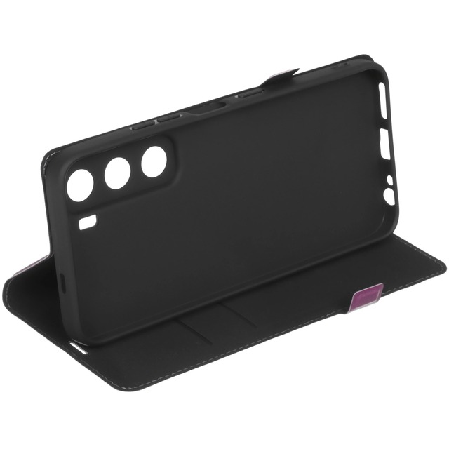 Чехол-книжка Borasco Book Case для смартфона Infinix HOT 60/60i (Цвет: Фиолетовый)