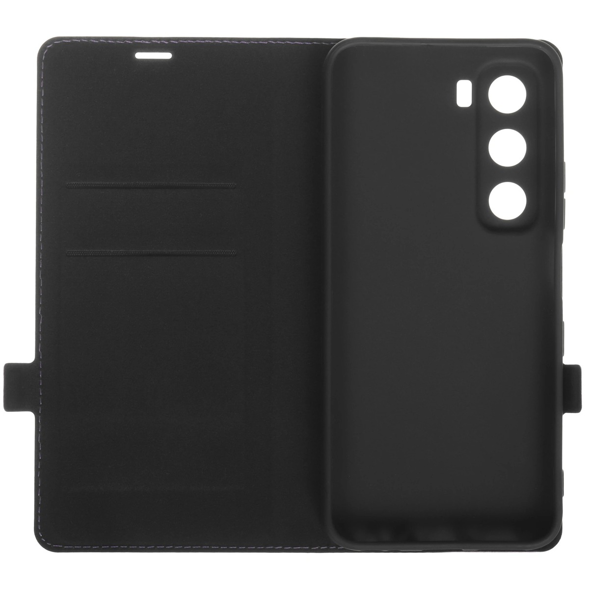 Чехол-книжка Borasco Book Case для смартфона Infinix HOT 60 / 60i (Цвет: Фиолетовый)