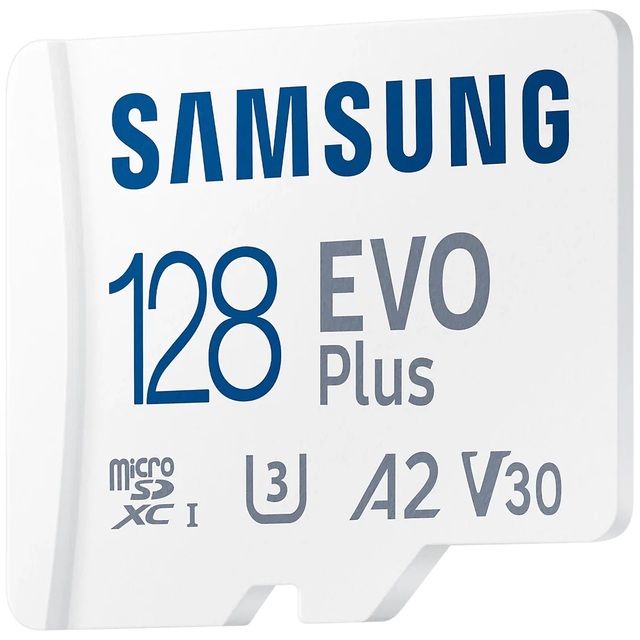 Карта памяти microSDXC Samsung EVO Plus MB-MC128KA Class 10 128Gb, белый