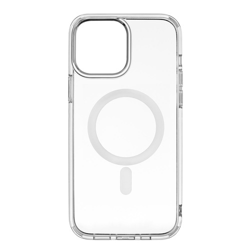 Чехол-накладка uBear Real Mag Case для смартфона Apple iPhone 13 Pro Max (Цвет: Crystal Clear)