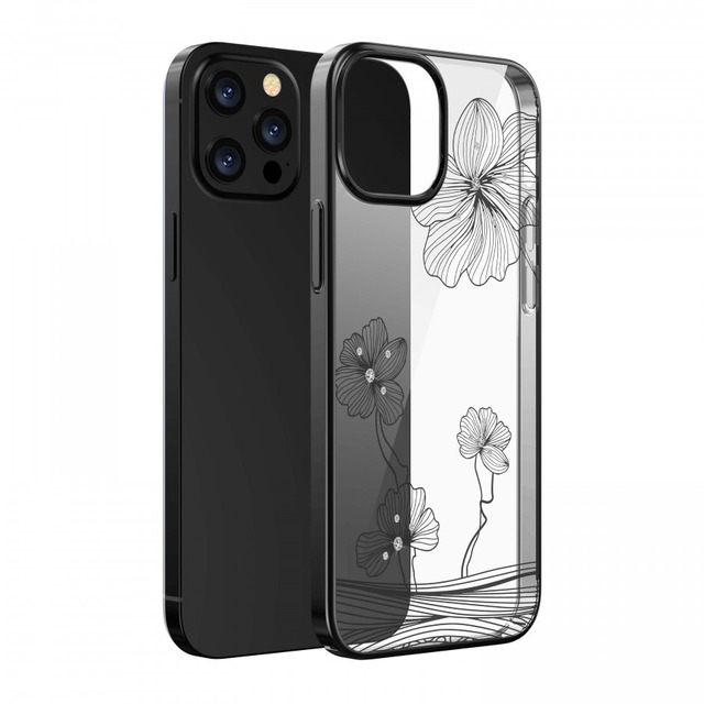Чехол-накладка Devia Crystal Flora Series Case для iPhone 13 Pro Max, черный