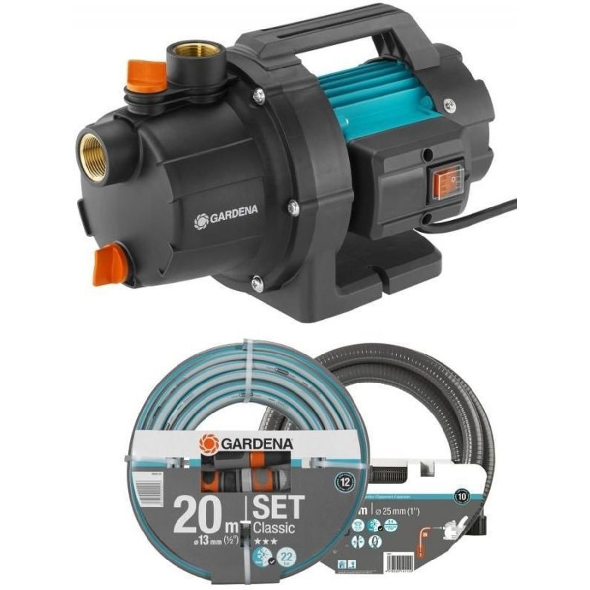 Садовый насос напорный Gardena 3000 / 4 (Цвет: Black)