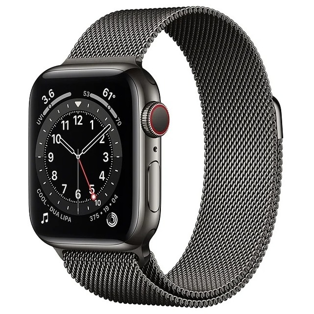 Умные часы Apple Watch Series 6 GPS + Cellular 40mm Stainless Steel Case with Milanese Loop (Цвет: Graphite)